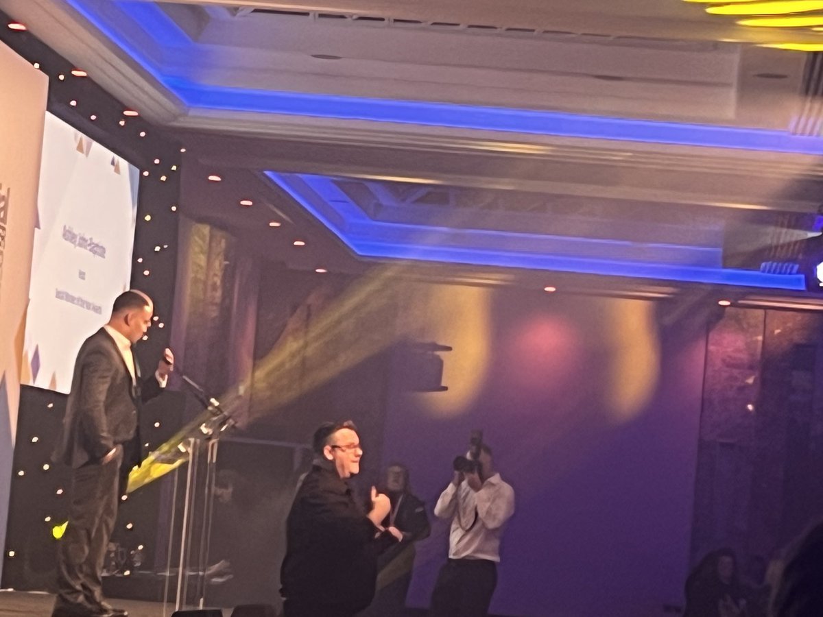 At the social work of the year award . It’s started