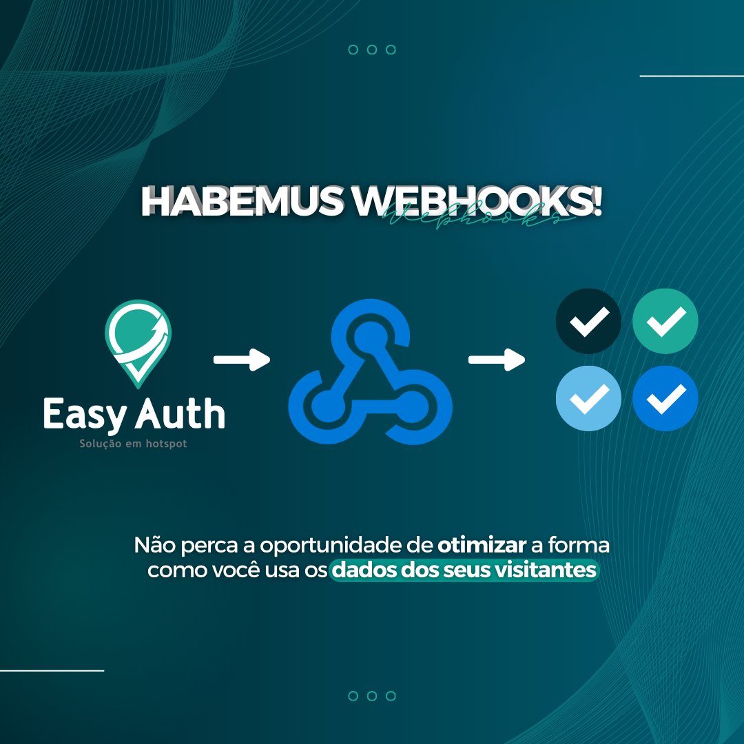 easy_auth's tweet image. 🤖 Com o recurso de webhooks disponível, possibilitamos que você automatize ainda mais seus fluxos, potencializando suas estratégias de marketing.

Dê uma conferida sobre essa novidade em nosso blog: blog.easyauth.net/como-o-recurso… 📝🚀

#webhooks #easyauth #wifimarketing