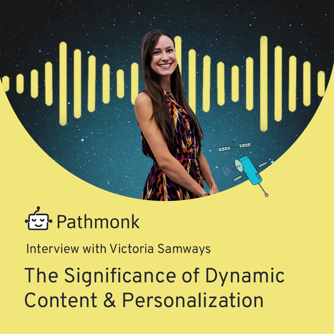 Victoria, our Marketing &amp; Brand Manager, was invited by @pathmonkteam to chat about the importance of dynamic content &amp; personalization. 🚀 

🎙️Listen in: pathmonk.com/significance-o…

 #MarketingStrategy #MarketingTips #MarketingTalks #ContentMarketing #DigitalMarketing