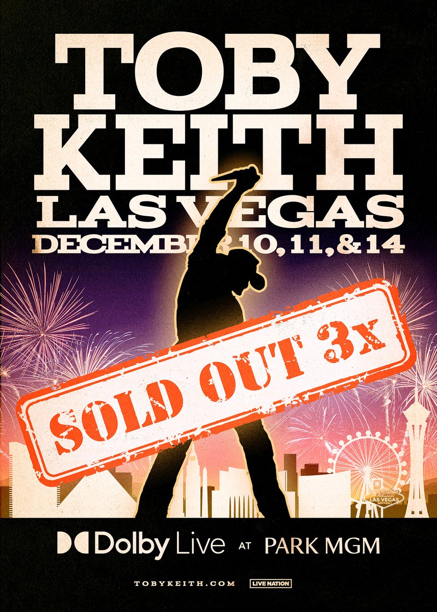 tobykeith's tweet photo. Thanks for the sellouts, I can’t wait to play these shows. -T https://t.co/te3NgddiJm