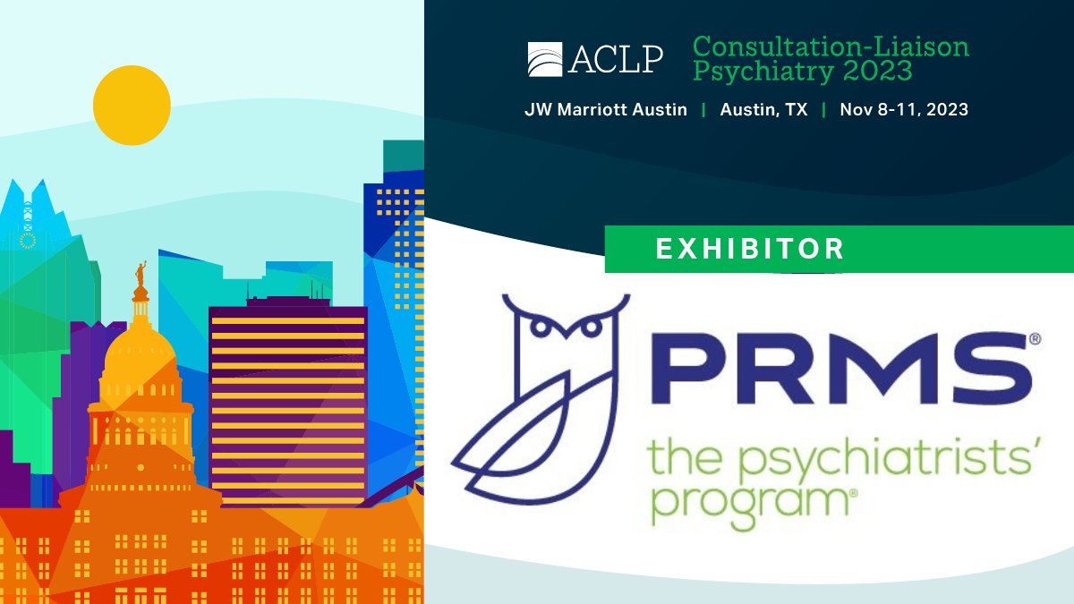 .@prms is an exhibitor at next week's #CLP2023 event, happening November 8-11, in Austin. Learn about them: bit.ly/3MnxE0L Complete your registration now: bit.ly/48LuRYO #Psychiatry #MentalHealth