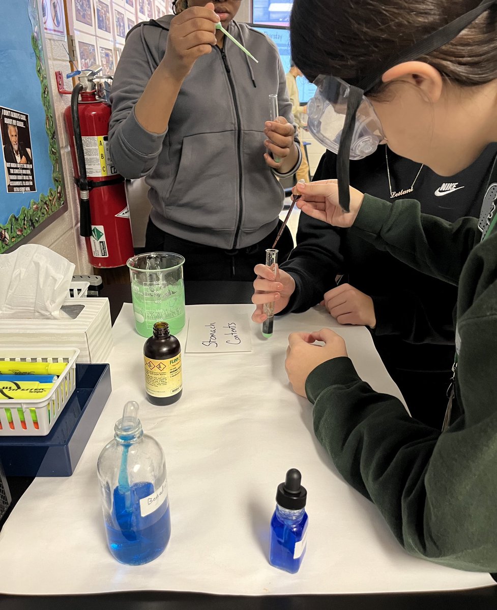 WhitingSoftball's tweet photo. What does a murder mystery and macromolecules have in common?!? Luckily, the super-sleuths in #HonorsBio were on the case to figure it out! @WHSOilers @WhitingOilers https://t.co/q9nwzVTvNe