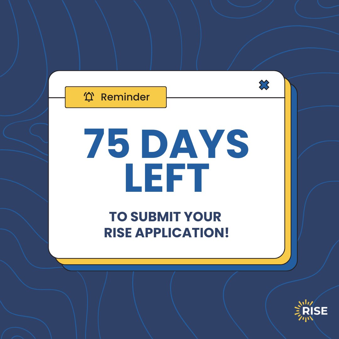 75 days ‘til @risefortheworld applications are due! Show our partners @schmidtfutures & @rhodestrust how you will change the world at risefortheworld.org/amideast! Apply by Jan 17th & #RiseTo become a part of the next cohort of young people dedicated to changing the world.