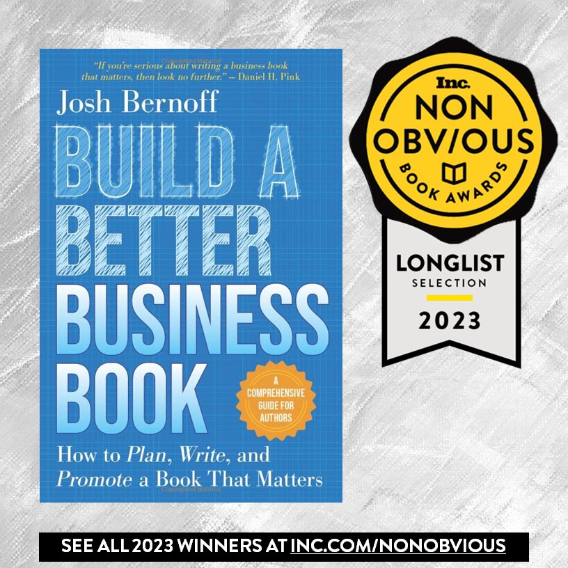 Rohit Bhargava (@rohitbhargava) on Twitter photo We've selected Build a Better Business Book for the 2023 Non-Obvious Book Award Longlist! Congratulations to <a href="/jbernoff/">Josh Bernoff</a>, and the entire team at <a href="/AmplifyPubGroup/">Amplify Publishing Group</a>. @non_obvious #nonobvious #incmagazine We've selected Build a Better Business Book for the 2023 Non-Obvious Book Award Longlist! Congratulations to <a href="/jbernoff/">Josh Bernoff</a>, and the entire team at <a href="/AmplifyPubGroup/">Amplify Publishing Group</a>. @non_obvious #nonobvious #incmagazine