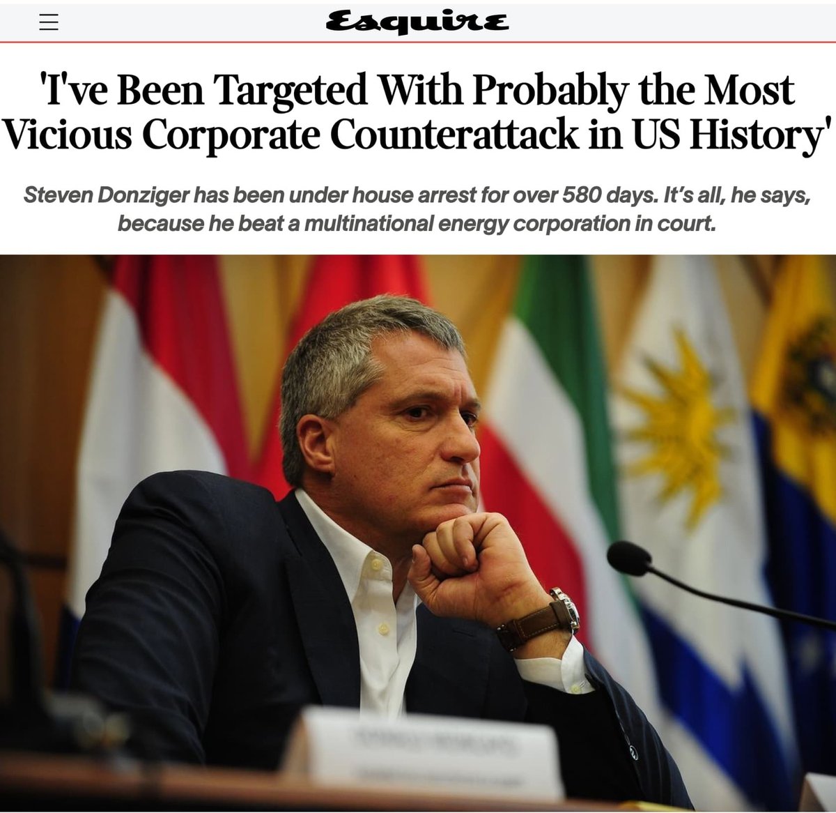 BREAKING: <a href="/Chevron/">Chevron</a> appears to have attacked my account to delete this post about its vicious targeting of me and Amazon communities after we won a historic $10 billion pollution case. Many posts are missing.

The story below is in my words. Please share.⤵️
esquire.com/news-politics/…