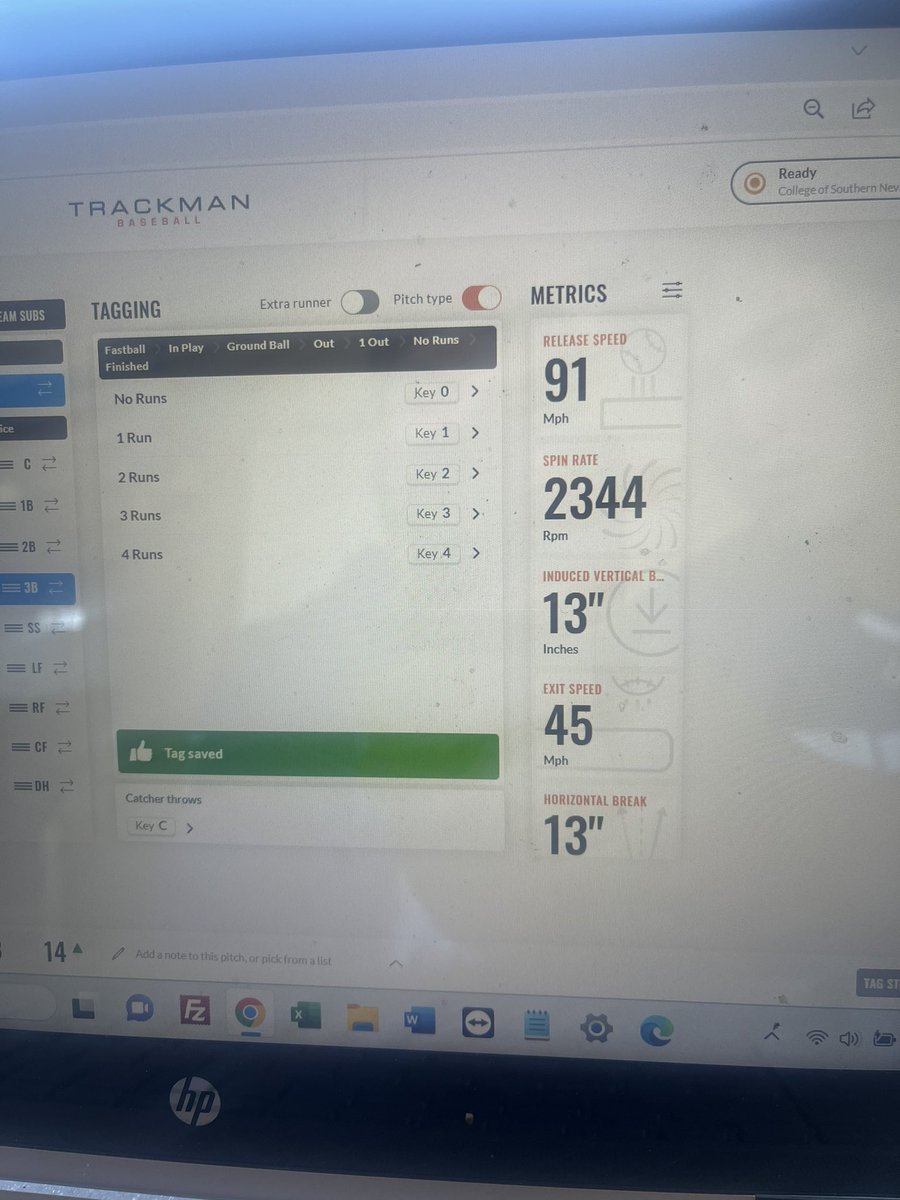 sethgrahamm's tweet image. Seth graham freshman RHP

Fastball 89-91 (rpm 2400)
Slider 77-79 (rpm 2900)
Change up 81-83 (rpm 1600)