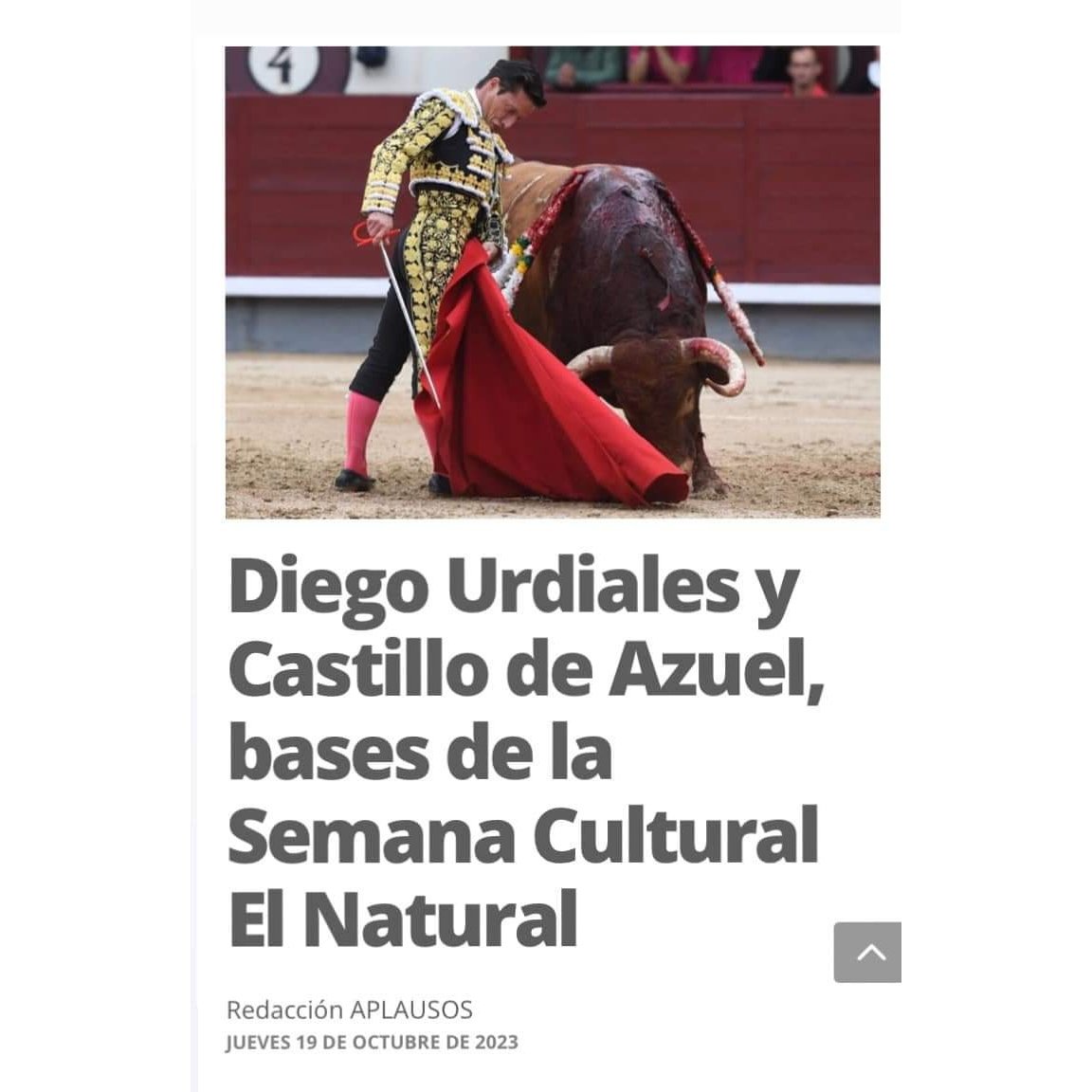 ElNatural_PCT's tweet photo. ✋¿Te vienes?

Comenzamos mañana sábado a las 18h en el Teatro Municipal de la Vall d'Uixó, con la exposición de fotografía y el coloquio de la ganadera Esperanza Domínguez, heredera de Domínguez Camacho, y el banderillero y representante de la ganadería Ángel Carmona.

¡Vente! https://t.co/D0HsHgMXRr