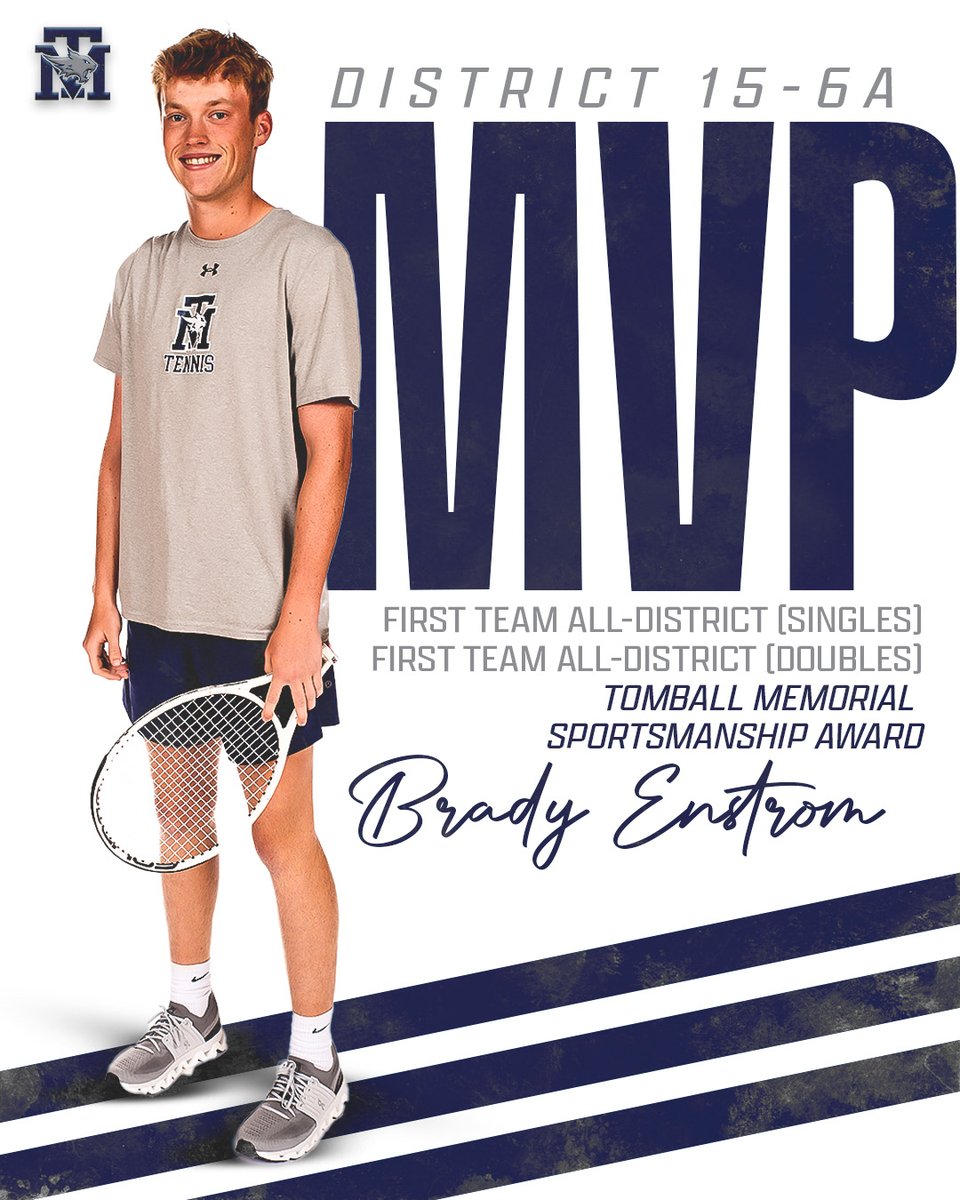 tmhstennis's tweet image. Check out the All-District MVP!  #Wildcats #TMHS #FirstTeam

@TISDTMHS
@TISD_athletics