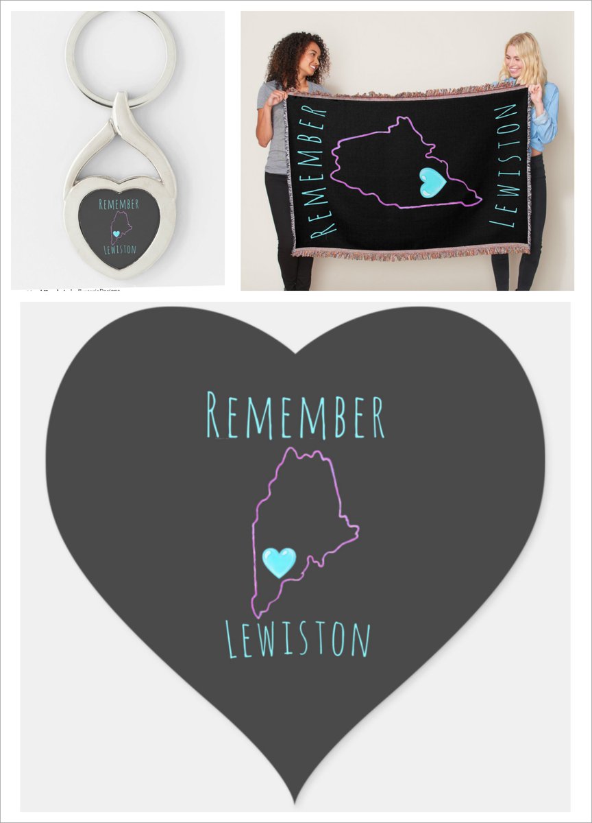 artisan_ross's tweet image. Art fundraiser by Maine Artisan, to support and honor those impacted by the Lewiston, Maine mass shootings on October 25, 2023. 

➡️ All Proceeds Will Be Donated ⬅️
zazzle.com/store/exoteric…

#RememberLewiston #LoveLewiston #FleeceBlankets #Keychains #HeartStickers #LewistonStrong