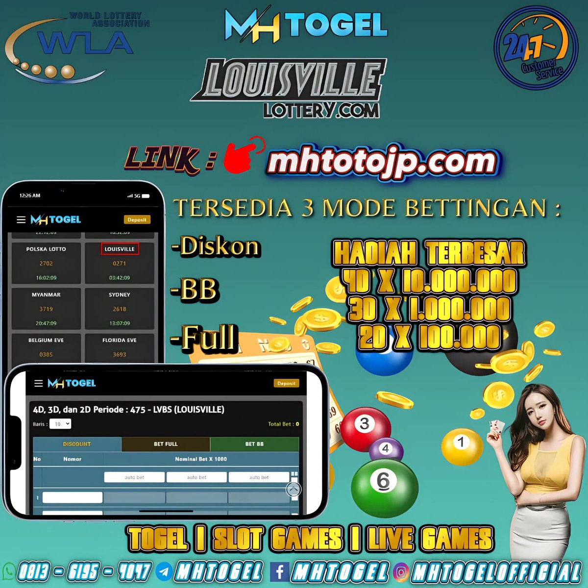 MH_TOGEL's tweet photo. Diskon : 4D - 66.5% | 3D - 59.5% | 2D - 29.5%
Tutup Pasaran Pukul 04:10 WIB Dan Keluaran Nomor Result Pukul 04:25 WIB.
Situs Resmi : https://t.co/gKVMDVfa0m

#LimYoonA #DangerousRomanceFinalEP #FreePalaestine #tunasdibalikseragamjkt48 #mhtogelgacor #mhtogel #mhtogeljitu https://t.co/Jcv6S3zUF9