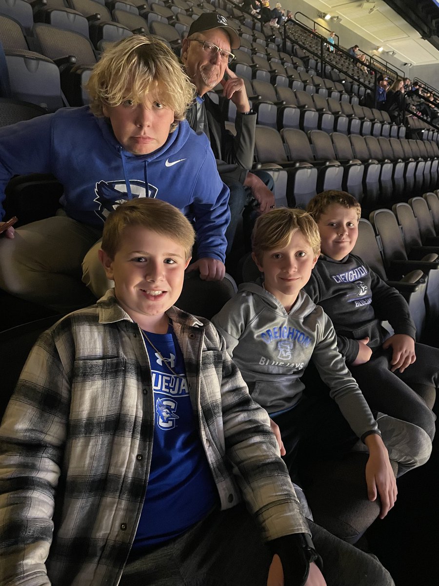 RanceJohnson's tweet photo. Boys night out for some Creighton bball. #GoJays https://t.co/EU8mSR4C5p