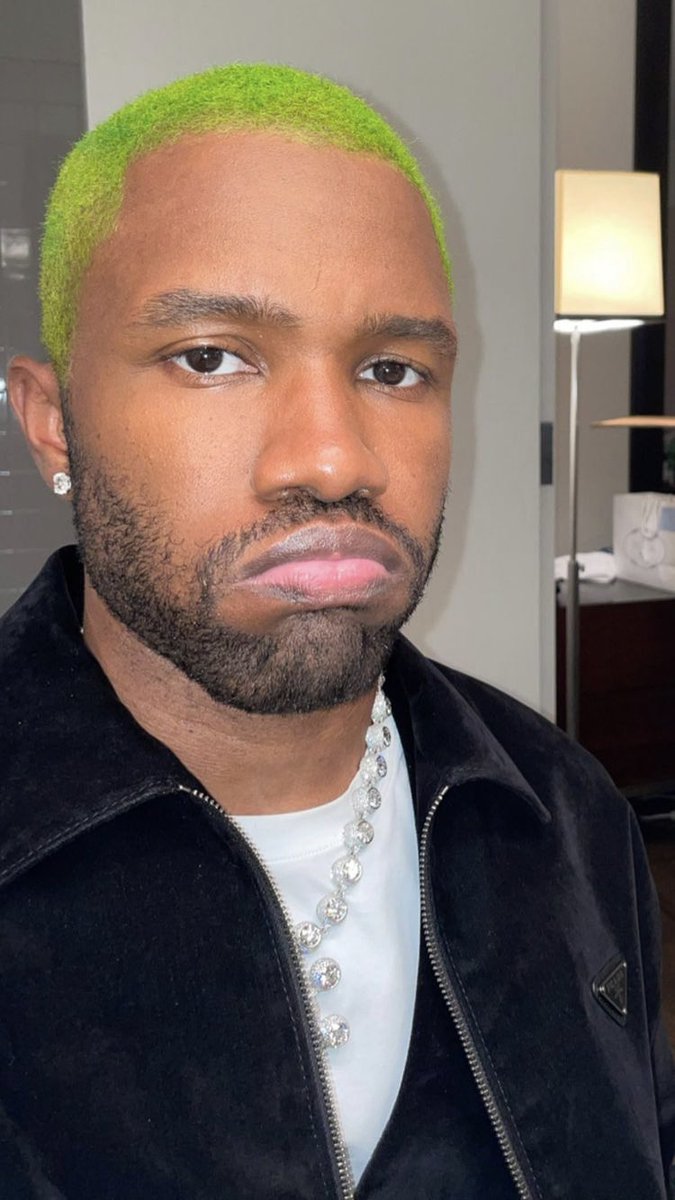 frankpalmiteiro's tweet photo. passo mal que o frank ocean de cabelo verde é um xuxuzinho, muito lindo mano https://t.co/oLENxDgnL3