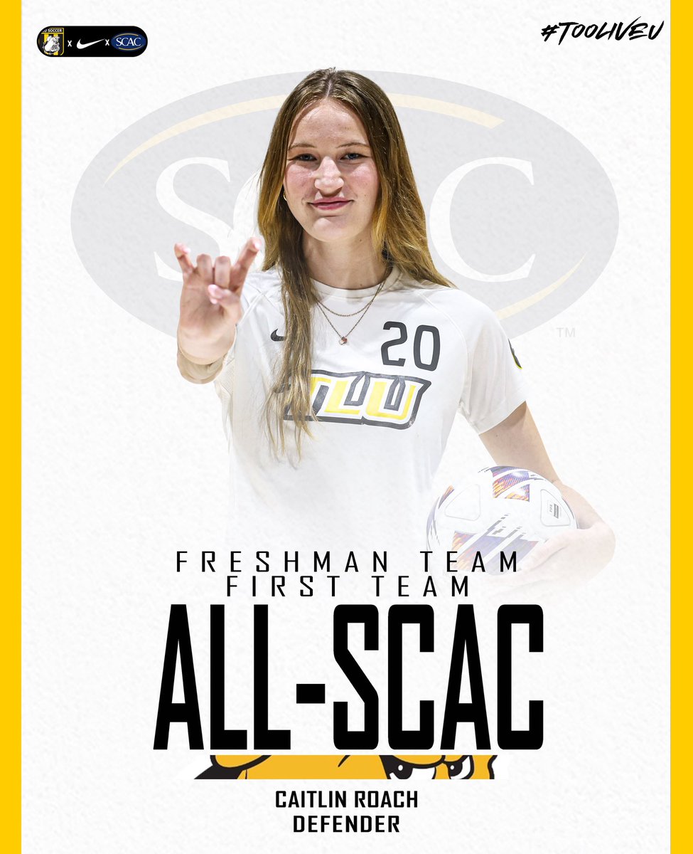 TLUWSOC's tweet photo. The best reside in Seguin 🤘

A program record 𝐭𝐞𝐧 All-SCAC players for TLU Women’s Soccer!

🗞️: https://t.co/d8Rf1qxDvf

#TooLiveU | #PupsUp https://t.co/vMUgWbEspc