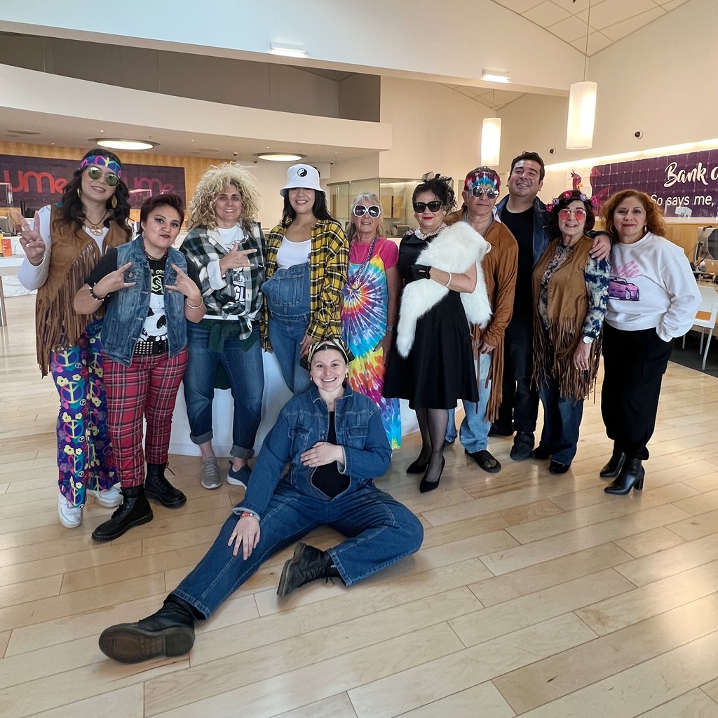 UMeCreditUnion's tweet photo. UMe Spirit Week is finishing strong! 🎉✨ Today is Decades Day, and we're wrapping up this amazing week in style. Big congrats to Ana for rocking that epic retro look – she totally nailed it! 🕺💃

We had an absolute blast this week, and we hope U did, too! 🥳 https://t.co/xKRMZn9q0h