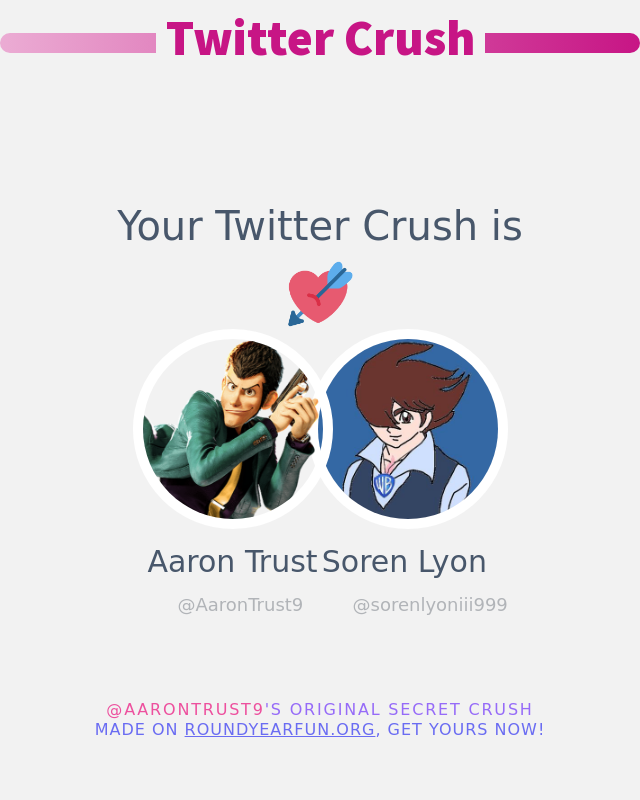 AaronTrust9's tweet photo. My Twitter Crush is: @sorenlyoniii999

➡️ https://t.co/qnwOmqs6tI https://t.co/RcGdJoNdoq