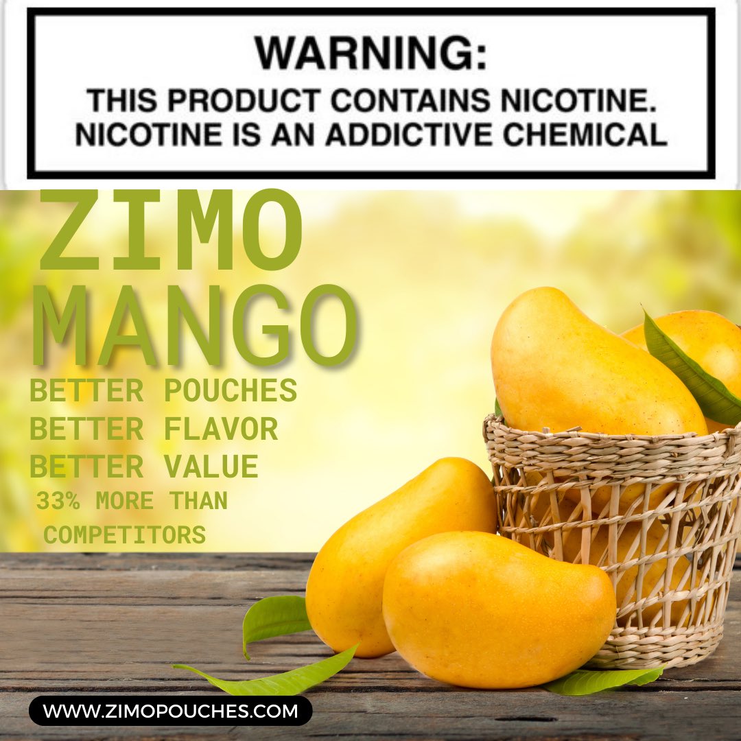 zimopouches's tweet photo. 🥭 Introducing the ultimate mango experience! 🌟 Zimo pouches are here with a burst of irresistible mango flavor! 🤤🥭

👉 Choose your desired strength: 6mg or 8mg. We've got you covered! 💪💨

💯 Get ready for a game-changer! Zimo pouches offer 33% better value compared to other brands. 📈💰

👅 We've created a pouch that takes Zimo to the next level with enhanced flavor and ultimate satisfaction. 🙌🎉

🌐 Visit https://t.co/i8vIcgzq5h and https://t.co/Tdlje7gEXd to grab your Zimo mango pouches today! 🛒

📧 Want to provide your customers with superior quality and unbeatable value? Email us at support@Zuluwholesale.com! 💼💪

#ZimoPouches #Zuluvape #OhmCityVapes