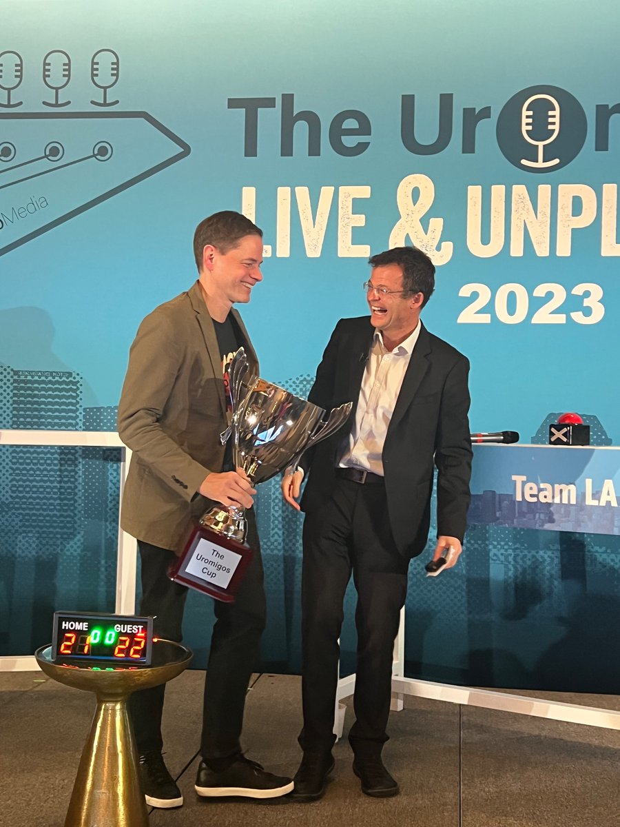 shilpaonc's tweet photo. @Uromigos #UromigosLive 
‼️Nail-biting finish with #TeamLA beating #TeamBoston by 1 point!‼️
@tompowles1 did an amazing job as the moderator &amp;referee 

@brian_rini @montypal @TDorffOnc @DrRanaMcKay @DrRosenbergMSK @PGrivasMDPhD @DrChoueiri https://t.co/F3p86mLxKP