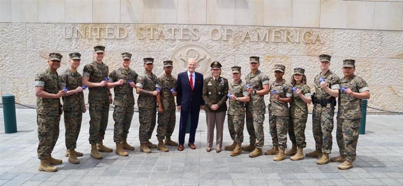 #Marines from Detachment Bogota, Colombia were fortunate to meet with the #NASA Director former Sen. Bill Nelson along with #Commander, U.S. Southern Command Gen. Laura Richardson