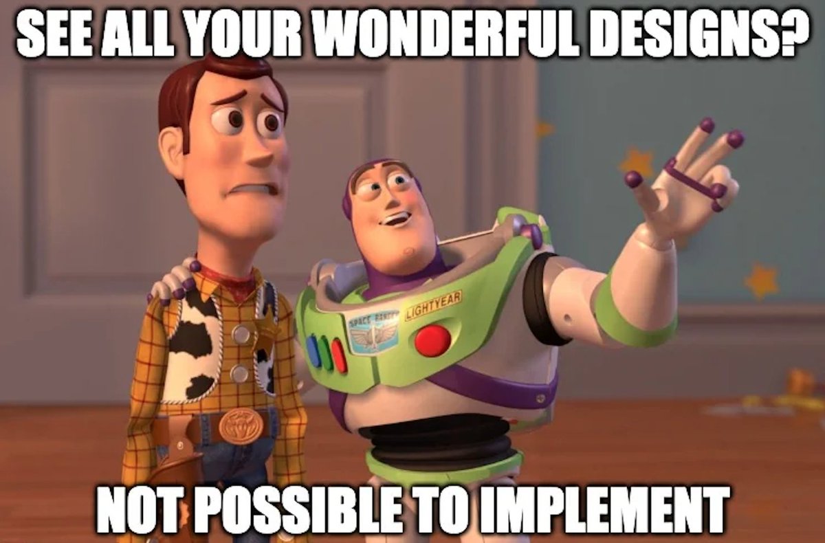 orizondesign's tweet image. Painful when your hard work goes undeveloped🫤😂

Meme by margaridaux
#designmeme #designerhumor