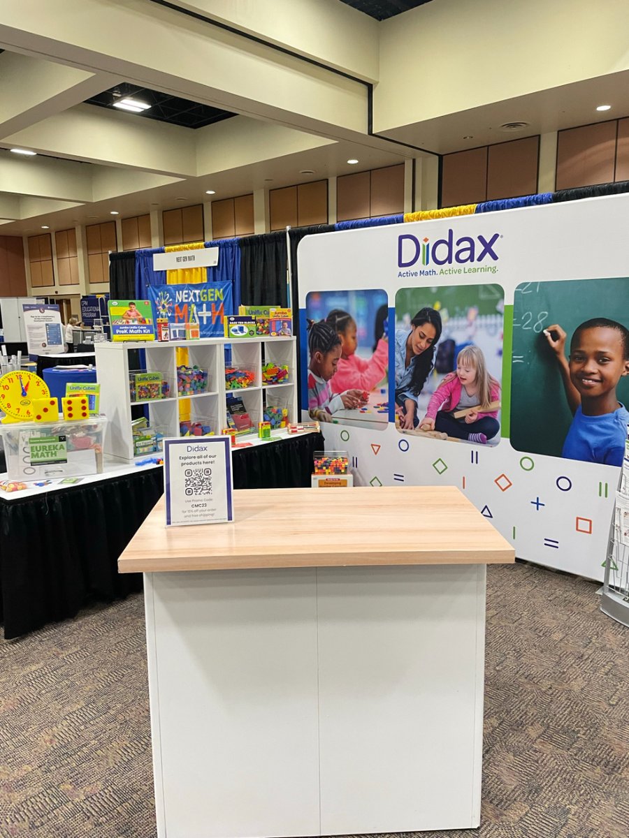 From counting to geometry, we’ve got all your math needs covered! 📐

Visit us at booth #313 at <a href="/CAMathCouncil/">CMC - CA MathCouncil</a> and learn about all the ways we support students, K-12! 🤩

#CMCSouth2023 #CMCMath #Mathematics #ActiveWithDidax #TradeShow