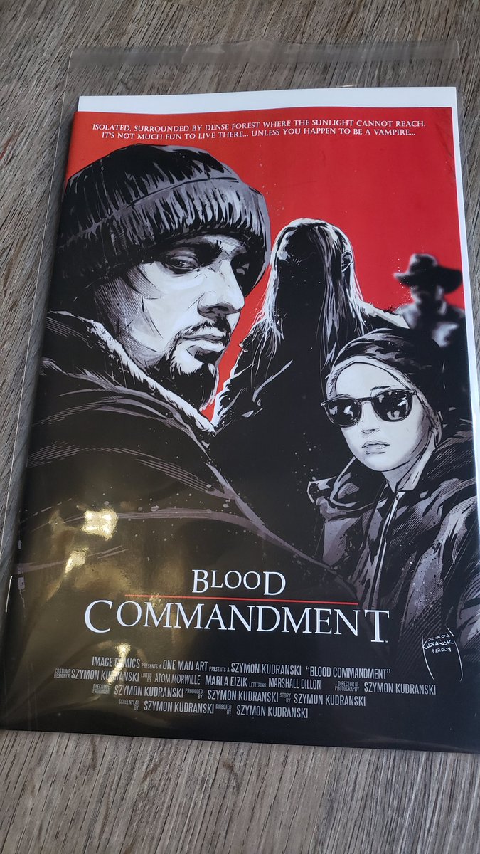 comics_chasing's tweet photo. Kudranski has done it again with a new series. Well written and a good bit of tension. Hauntingly beautiful art! A must pick-up for fans of horror, comics, and great storytelling. I will definitely continue picking this up!
@SzymonKudranski #BLOODCOMMANDMENT #imagecomics https://t.co/5zwqnPhp8d
