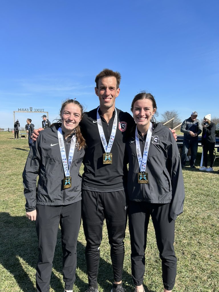 GraceCollegeXC's tweet photo. ⚔️: @ the Crossroads League Championships today both squads finished in 4️⃣th place! 

Huge congratulations to these three for placing in the top 15 for All Conference Honors 🔴⚫️

Kylie Sauder - 12th / 22:51
Esther Cameron - 13th / 22:55
Korry Hamlin - 11th / 25:40

#MakeHIMKnown https://t.co/GWy3Ad5bBO