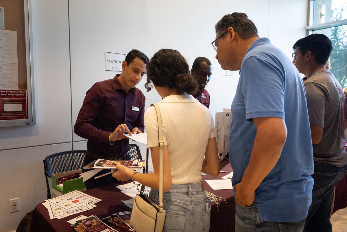 Prospective students recently visited the Texas A&amp;M University Higher Education Center at McAllen for an Open House event and met with Dr. Samuel Zapata and Dr. Anthony Baffoe-Bonnie to learn about the Department of Agricultural Economics

#tamuagls #tamuagec #aglifesciences