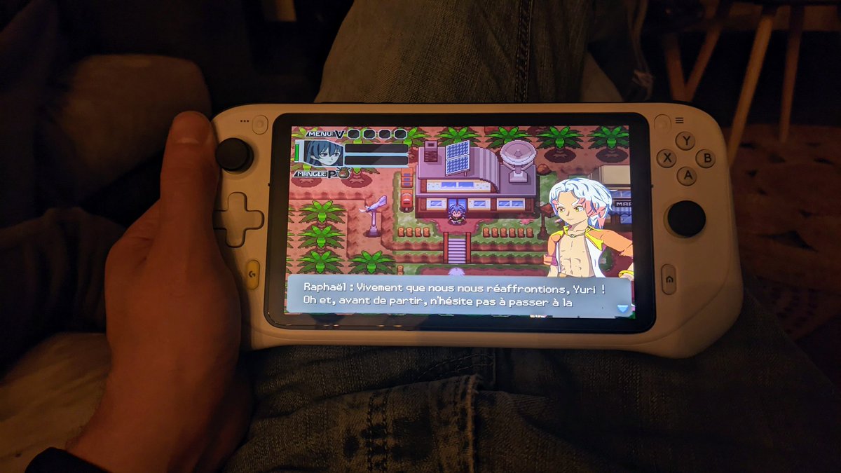 Agrimok's tweet photo. Et bien ce fangame @EcChronicles commence vraiment bien, je n'avais pas encore essayé mais c'est hyper prometteur, et puis sur la #LogitechGCloud via l'App Moonlight, c'est parfait. @eurons1 #EdelWeissChronicles https://t.co/kkIkTyrD0L