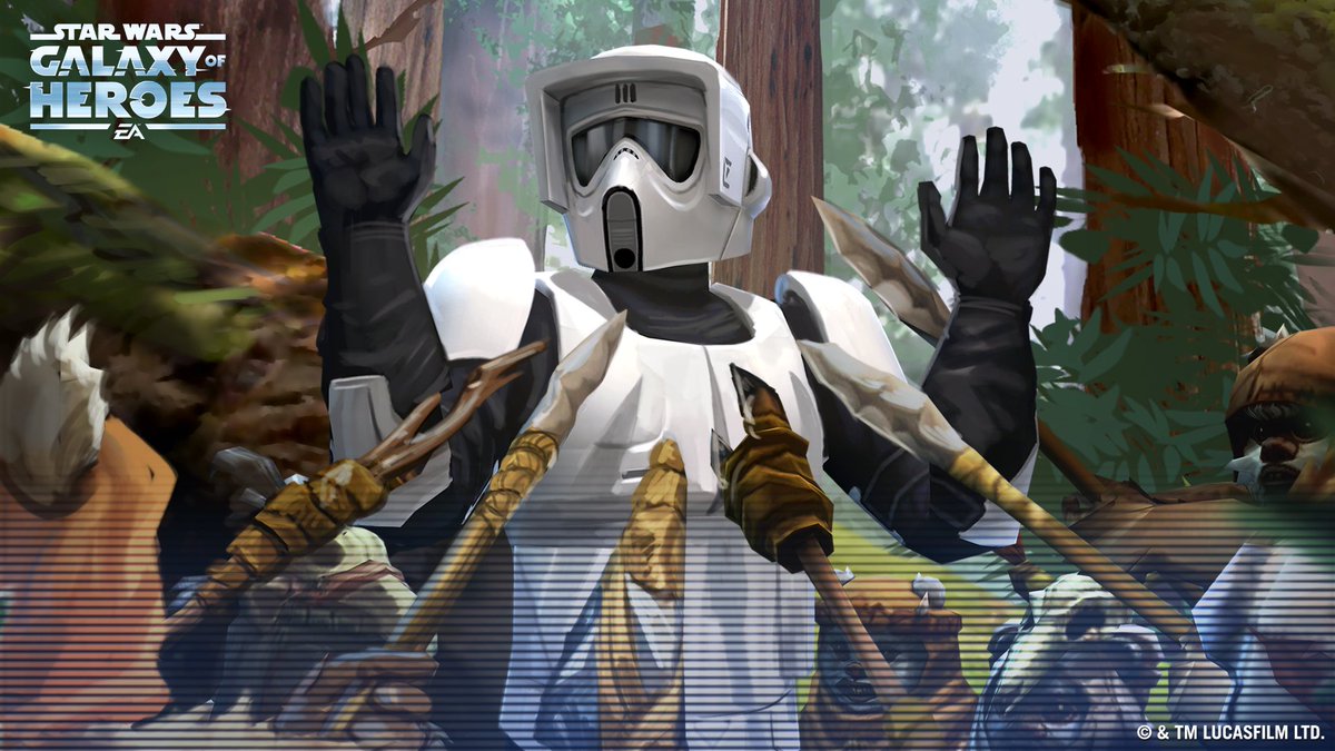 Get your Empire and Droid units ready for battle #ontheholotable! The ‘Forest Moon’ Assault Battle is back in STAR WARS™: Galaxy of Heroes. Have you completed your Ewok squad? Earn shards today! bit.ly/3YGcm1O
