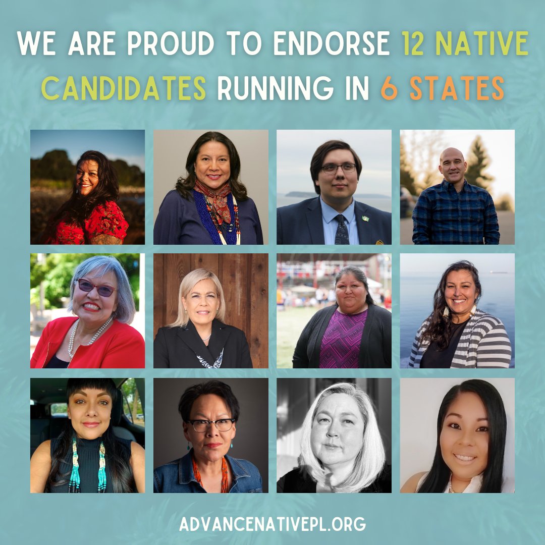 advancenativepl's tweet image. We're honored to endorse 12 outstanding candidates across 6 states this election cycle. 

Together, we're not just voting; we're shaping our democracy for future generations. 🌟

Every election is an opportunity to #BuildNativePower!