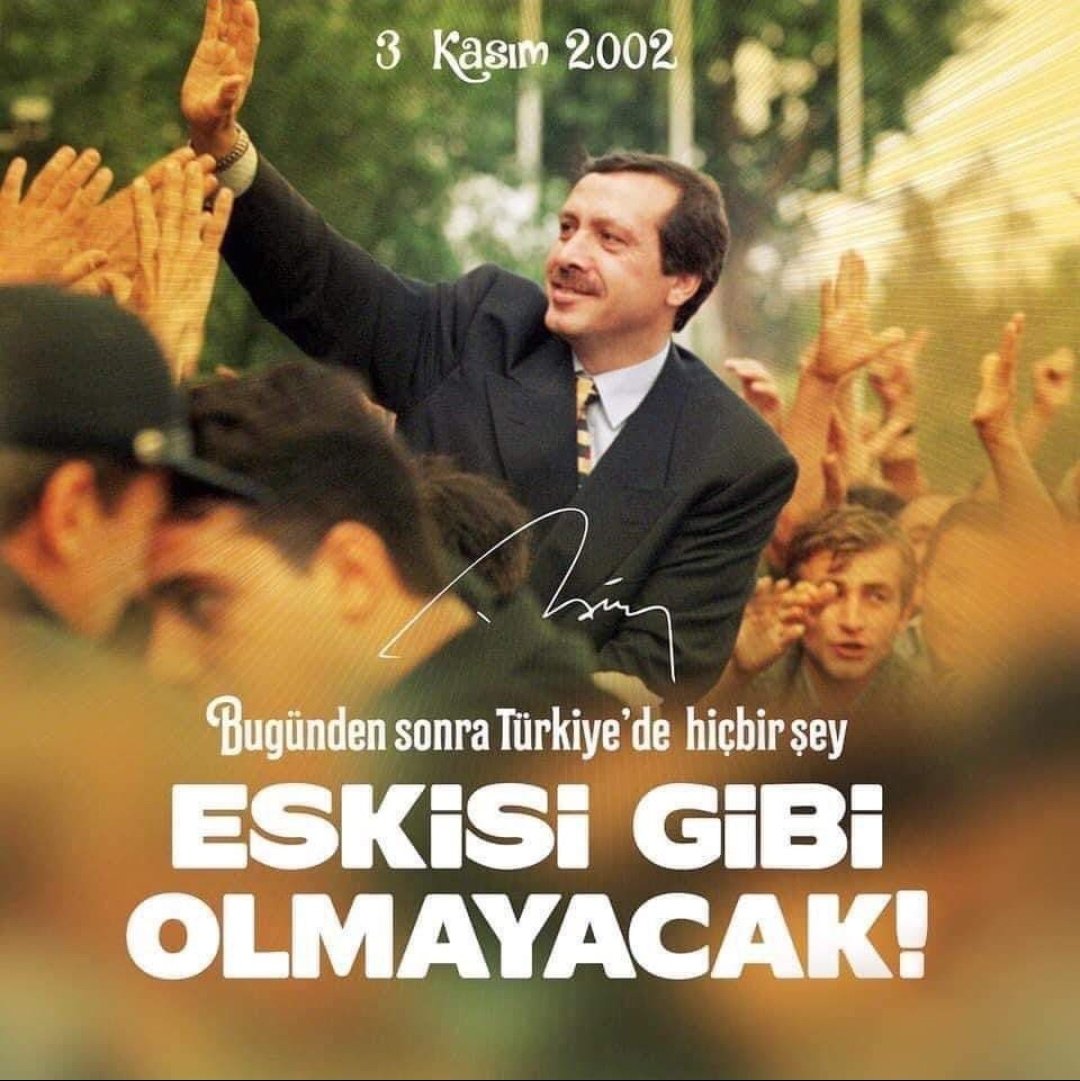 “Biz bu millete efendi olmaya değil hizmetkâr  olmaya geldik.'

#3Kasım2002’de, AK Partimizle, Cumhurbaşkanımız Sayın @RTErdogan liderliğinde çıktığımız bu kutlu yolculukta; ülkemize ve milletimize hizmetle dolu nice 21 senelere inşallah. 

#MilleteHizmetYolunda