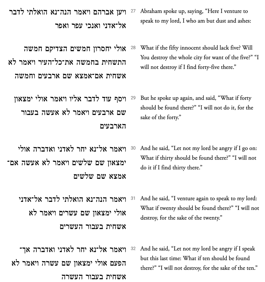 philoshua's tweet photo. The Torah portion for this week (Va-yera) includes the dialogue between Abraham and God, in which God concedes to Abraham that he would not wipe out a wicked city even if there were but ten innocent people living there.
https://t.co/ysX1xVx2DH https://t.co/UwLG6sM8JK