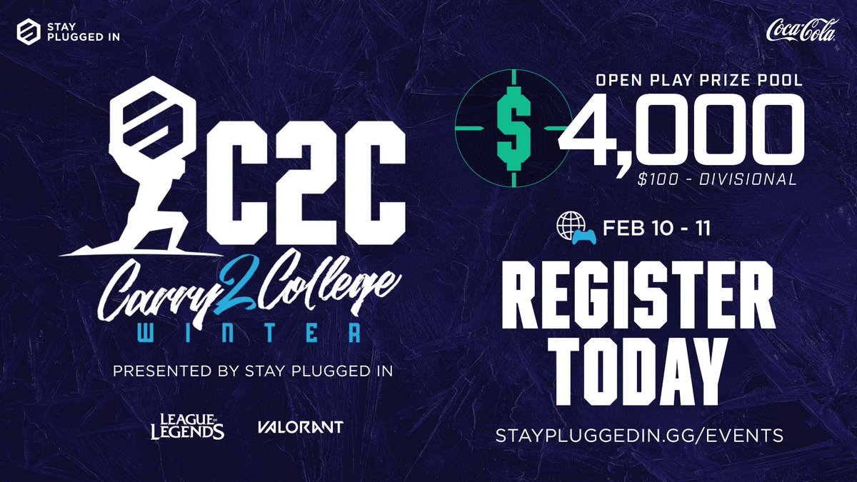 Calling all Rocket League & Overwatch 2 players 📞📳 Compete in the BIGGEST online collegiate recruiting event 🎮 🗓️ February 10th - 11th, 2024 💰 $4,000 Open Prize Pool - $100 Divisional Prize Pool 🔗 go.staypluggedin.gg/C2C-Open-2 Did we mention registration is 🆓?