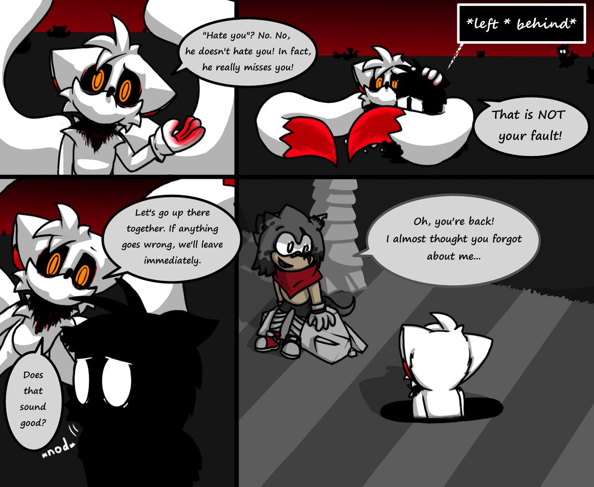 FlipDesert72450's tweet photo. New Normal &amp; Blank (by @RyDoge101 ) interaction 
[ FULL COMIC ]
----------------
( 4 / 8 )
----------------
#NewNormalSweep #ItsBlankingTime #sonicexeoc #sonicexe #exeoc #exe https://t.co/G5iwBlMBek