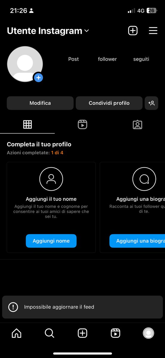 julixsciaini's tweet photo. oggi ho provato a creare un nuovo account, nemmeno mezz’ora ed era così. amo instagram giuro #instagram @instagram che cazzo fai? https://t.co/vMOOEaHwmT