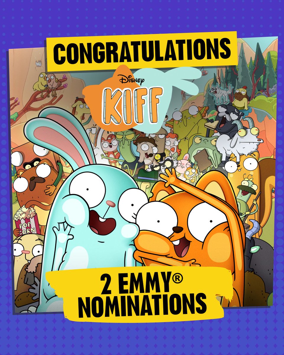 We're thrilled to have received an incredible 16 Children's & Family #Emmys nominations 🎉 . . . 🎥: Big City Greens, Hamster & Gretel, Kiff