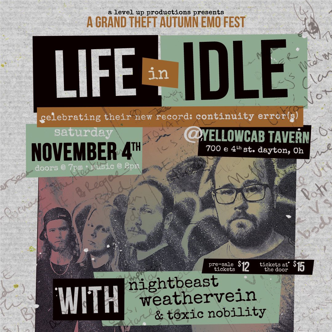 If you didn’t know, this is tomorrow- but now that you know, we’ll see you there

Doors at 7, show at 8