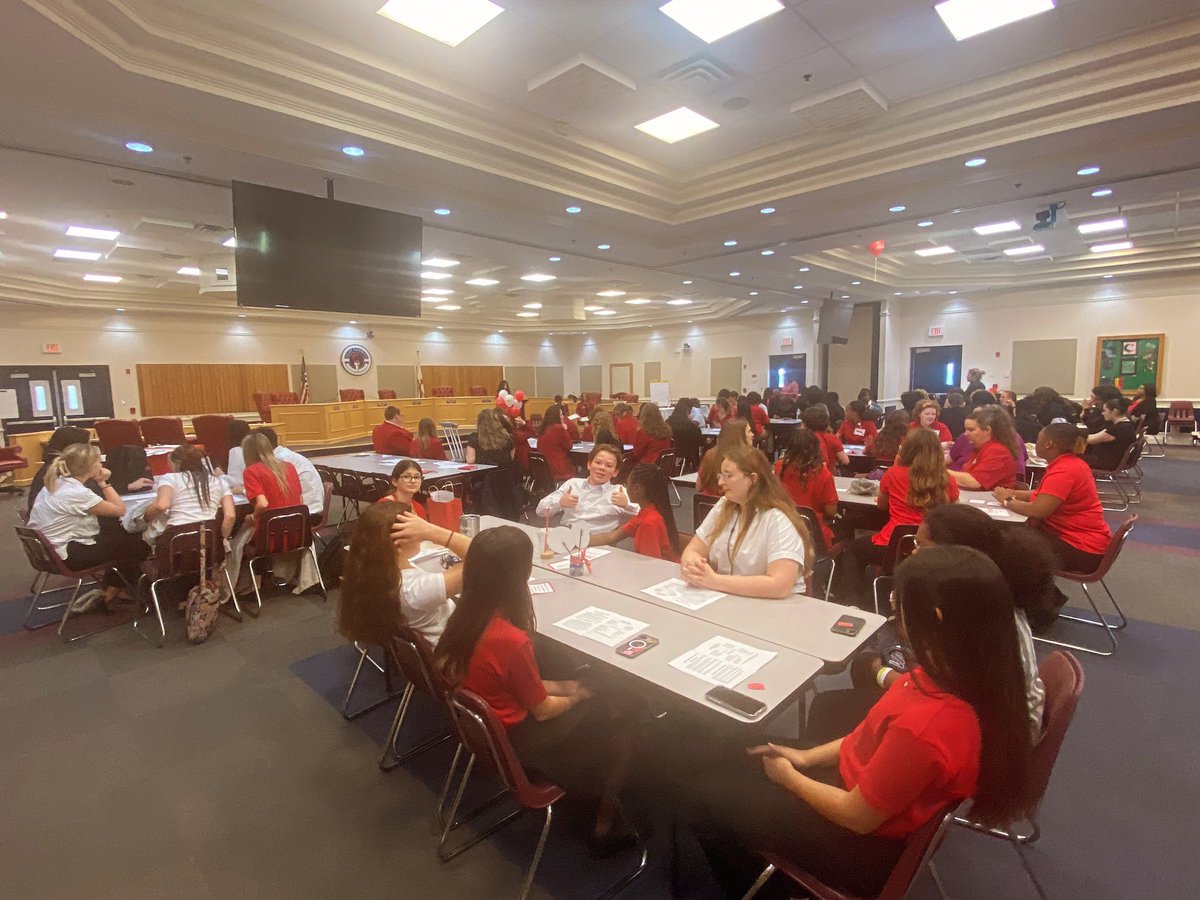 Eight  members of the Buddy Taylor Middle School FCCLA (Family, Career, &amp;  Community Leaders of America) attended the FCCLA district meeting at Fleming Island High School today to develop their leadership skills.
