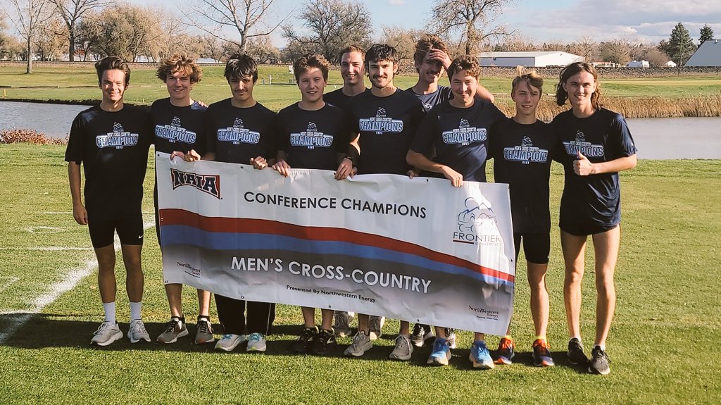 FConference's tweet photo. Congratulations to @CCSaints on winning both the 2023 Women's and Men's Cross Country Championships at Hickory Swing Golf Course in Great Falls today! Looking great in your Champions Tees provided courtesy of @bsn_nw!  #FCsports #FCcross https://t.co/RyCR06Nk3J