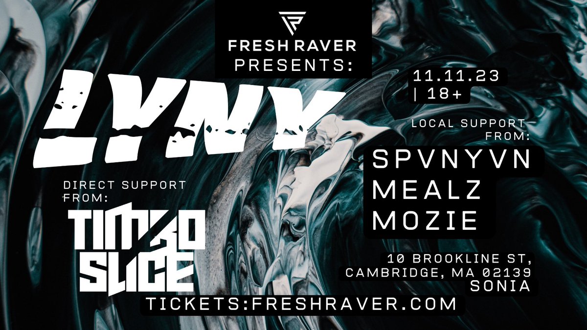 NEXT WEEKEND is our last 360° show of 2023! And we got LYNY coming 😍