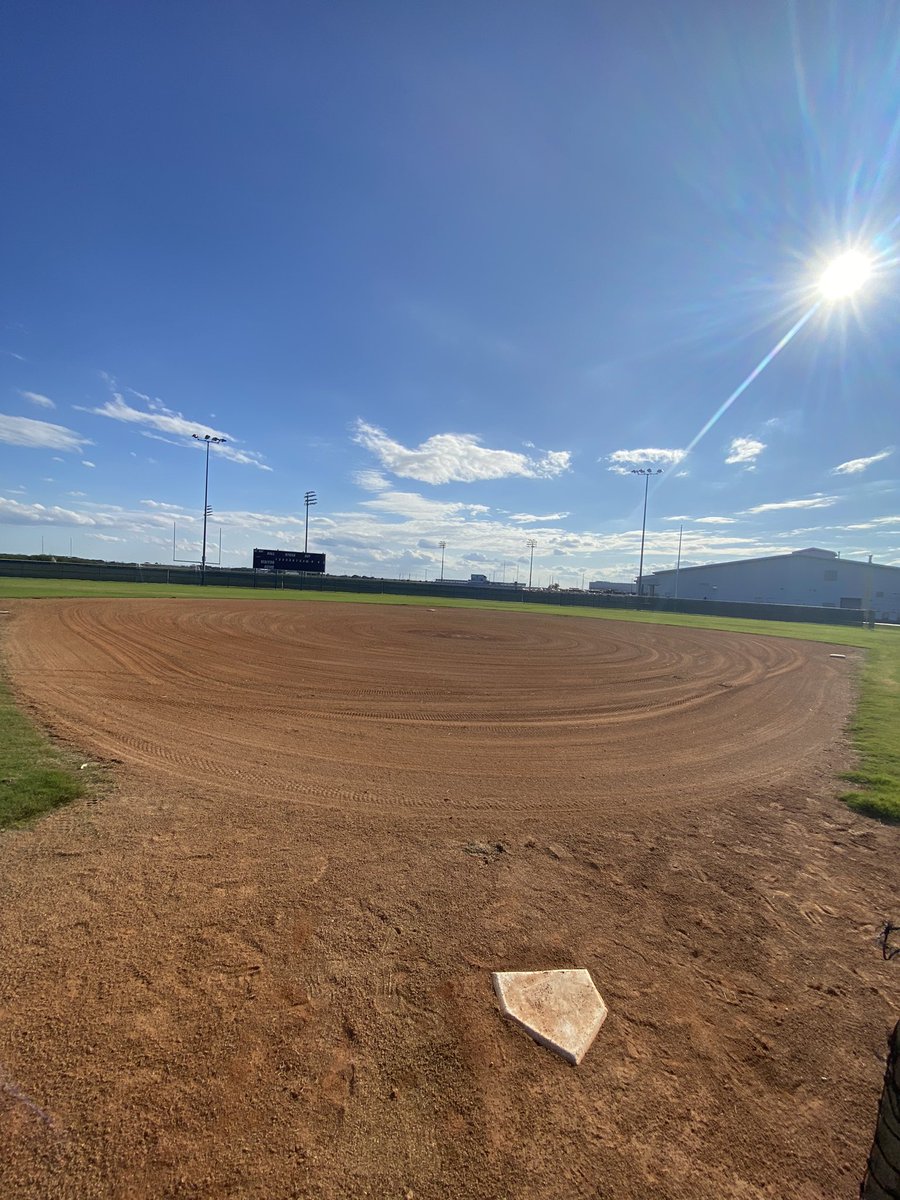 Coach_Janicek's tweet photo. #FieldShotFriday Tough break spending half our time trying to keep our house right but like my dad always said, βitβs building grit and characterβ. If you do the same, you feel us and if you have turf, count your blessings. π #WeAreGR https://t.co/3IaYinSQxW