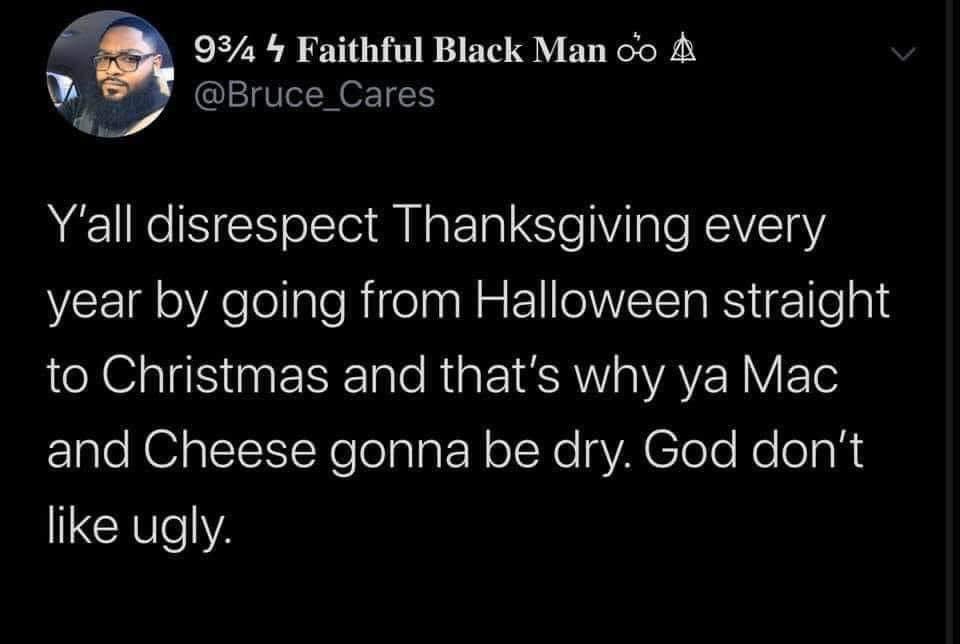 Judianna's tweet photo. Not even a threat. I donโt do Mac & Cheese at Thanksgiving anymore.
#StillDecorating https://t.co/BlSgAj8Awh