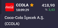 1453_sezer's tweet image. #CCOLA UCUZ MU ? PAHALI MI ?

Basit bir bakkal hesabı yapalım ..

#CCOLA 'nun yıllıklandırılmış  hbksı  33 lira , güncel kur ile ~1,16 usd .

fiyatı ise  418,90 lira , yaklaşık  14,73 usd