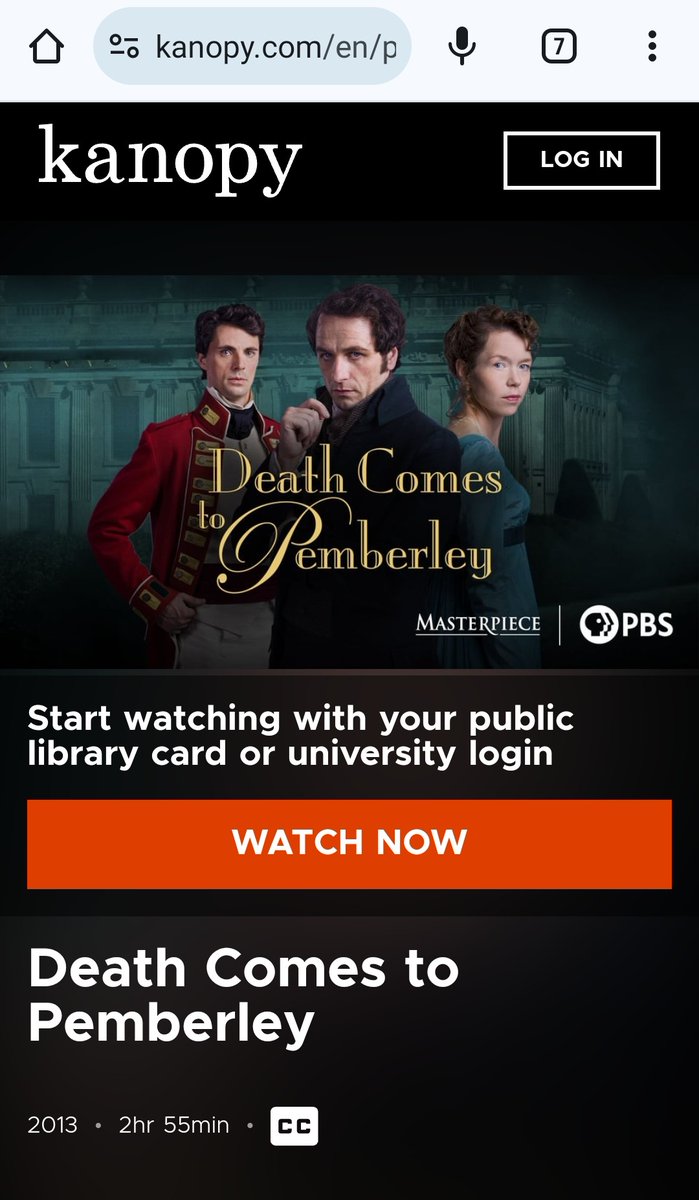 Get that library card out. On Kanopy. #matthewrhys #annamaxwellmartin #matthewgoode