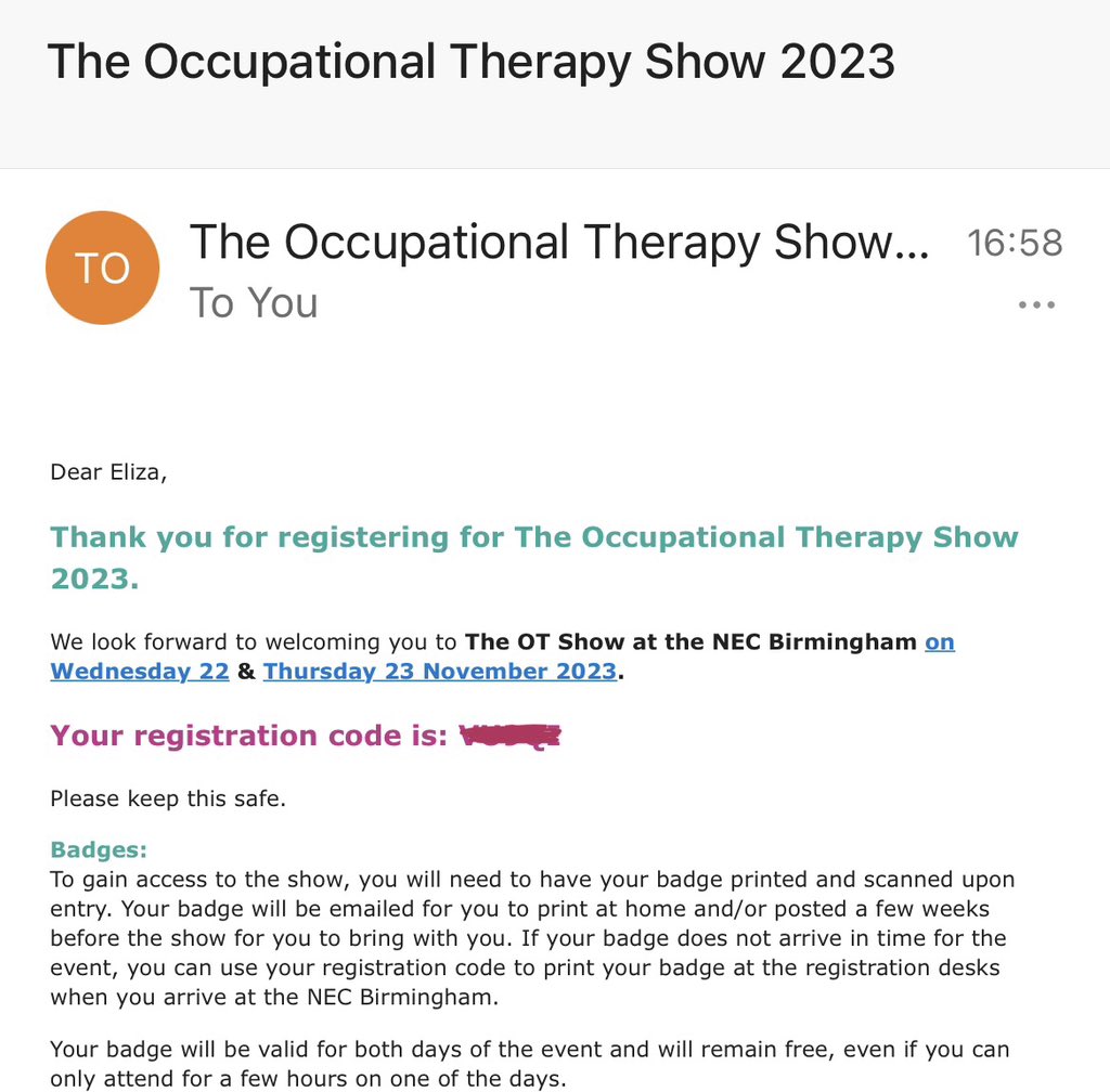 elizadoesot's tweet photo. Excited to be heading to the @TheOTShow this year💚🥳💙
Can’t wait to attend with @plymotsoc 🥰 #OccupationalTherapy #OccupationalTherapyShow2023 #OTstudent #OTstudy #CPD https://t.co/LomY75soxn