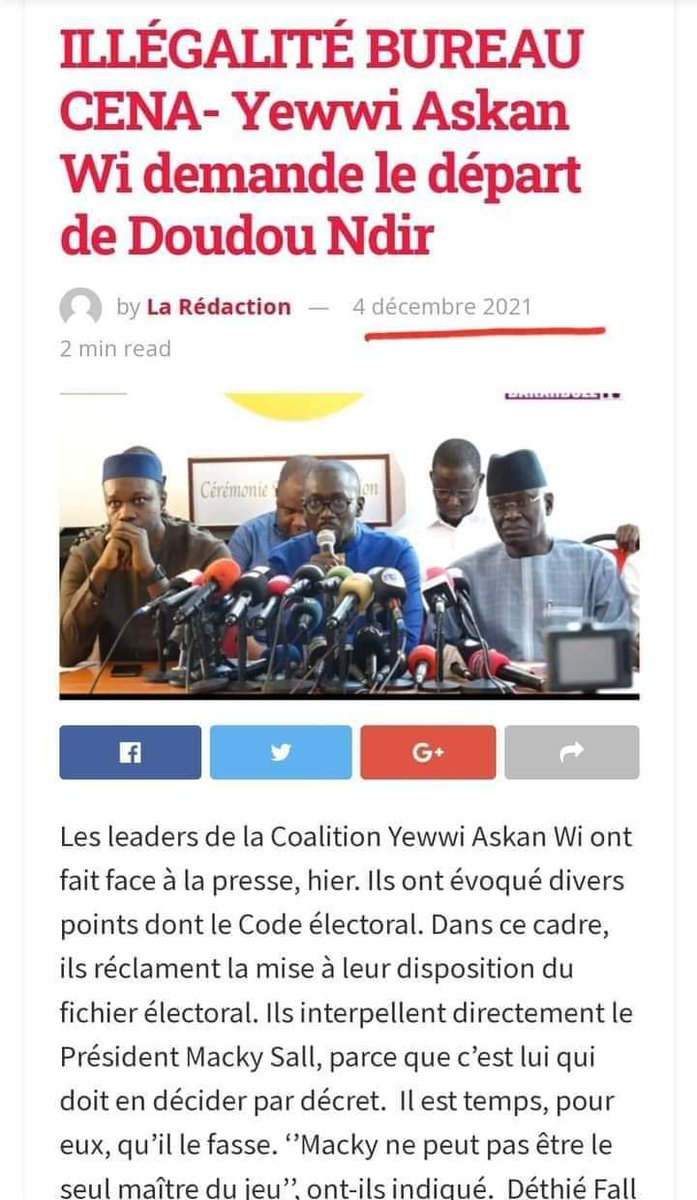 AimeparisJ's tweet photo. Et pourtant c'est votre protégé Sonko et ses amis qui réclamaient son départ, car son mandat étant expiré depuis. #Stop_Manipulation https://t.co/rsgxMauhnB