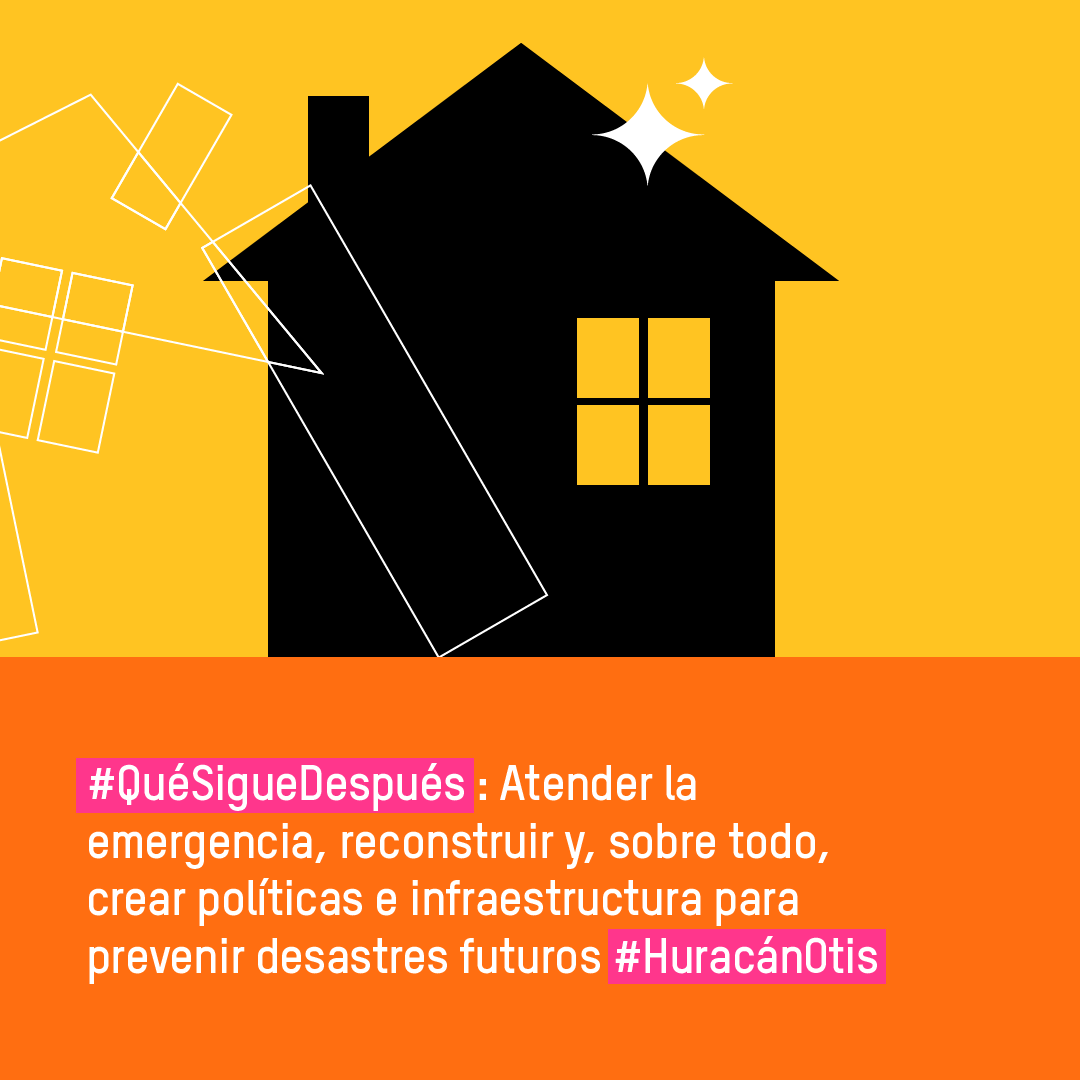 Aunque el lobo sopló y sopló, los cochinitos ya habían aprendido su lección y sus casas resistieron sin repercusión. Como en la ficción, la moraleja permanece. Los fenómenos son naturales y se vuelven desastres por la falta de prevención y las desigualdades. #QuéSigueDespués