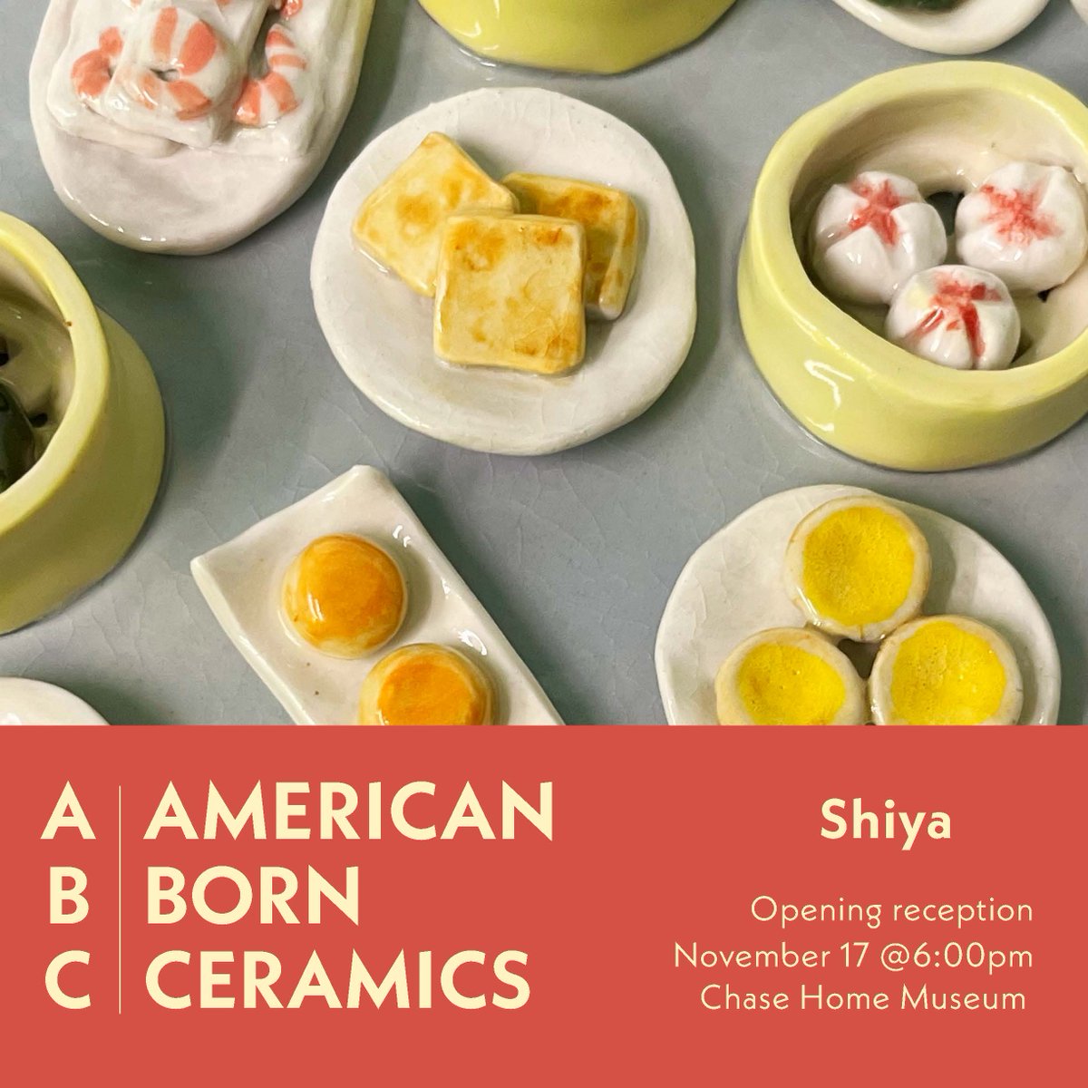 Our Chase Home Museum will host "ABC: American Born Ceramics," an exploration of American/Chinese food, what Chinese immigrants ate, and how Chinese immigrants have fed America. The show opens Nov. 17 with a reception at 6 p.m. artsandmuseums.utah.gov/chase-home-mus…