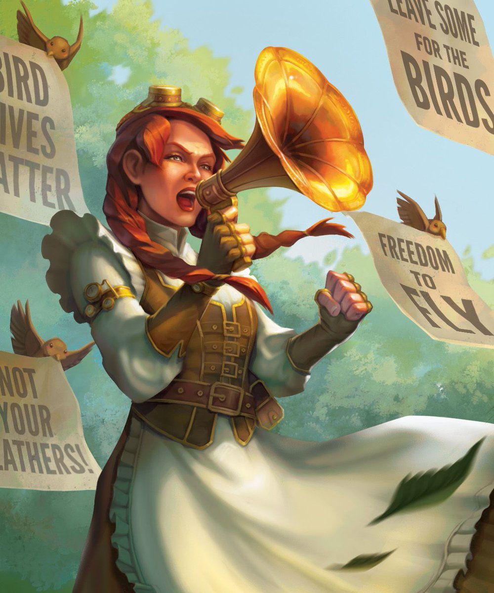 We're as fired up for the weekend as our Alma Activist is fired up about animal rights. In Doomscroll, our Influencers like Alma give you power-ups to create addicting social media feeds & sell ads. Are YOU up to the challenge? #tabletop #rpg #cardgames #tabletopgaming #games4ed