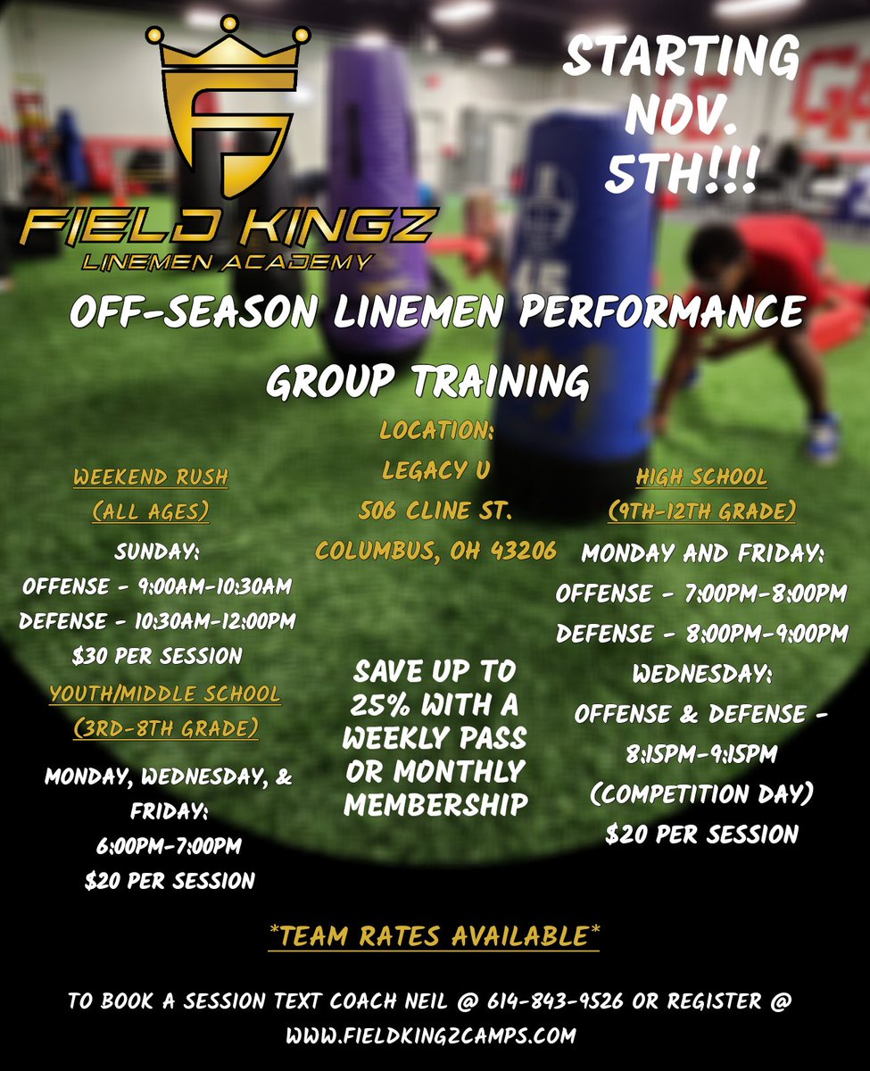 It's officially OFF-SEASON! Let's get to work!